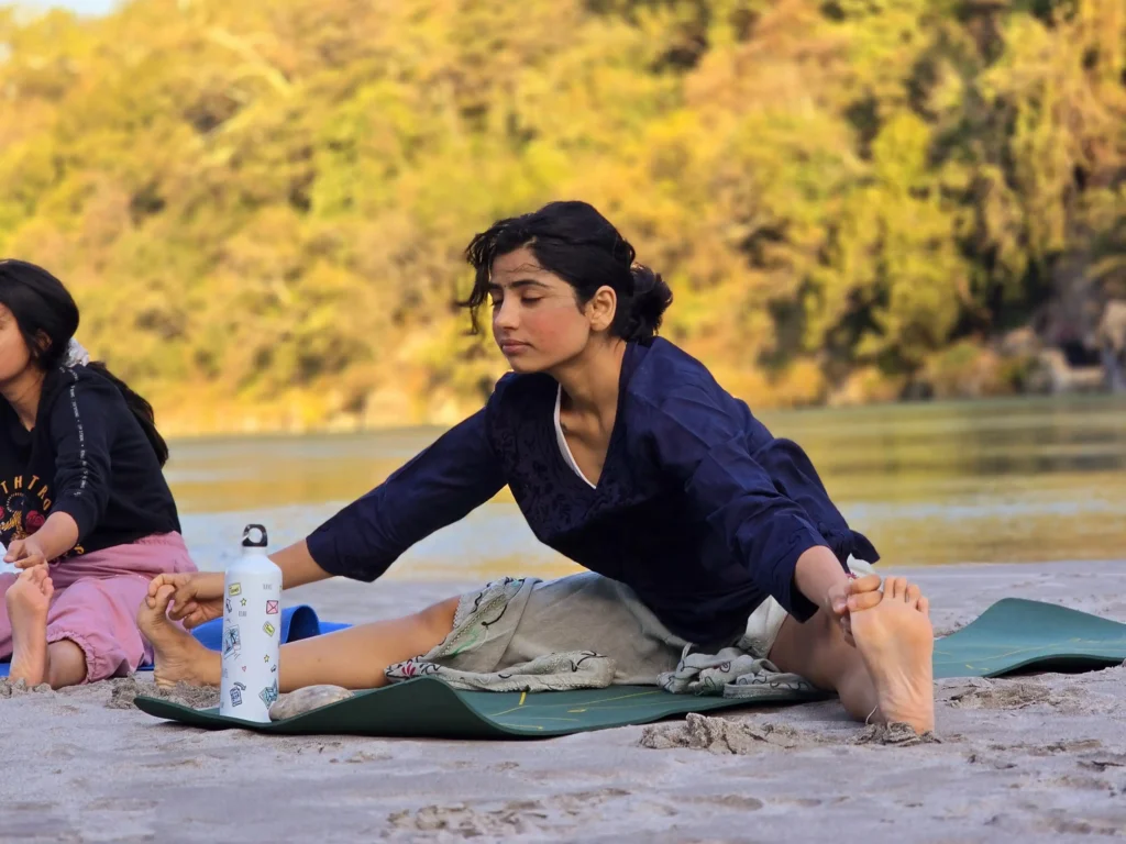 Home - New Design (Draft) 12 Student practicing yoga during 200 Hour Yoga Teacher Training in Rishikesh, India
