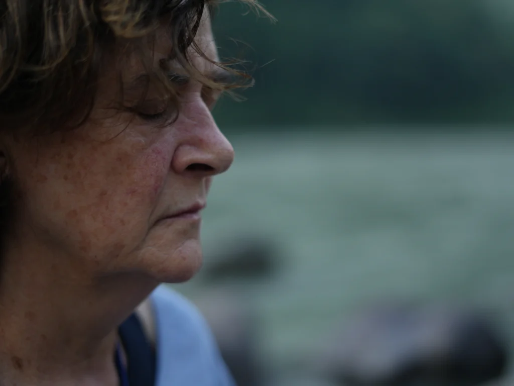 Morning meditation session in Rishikesh yoga retreat