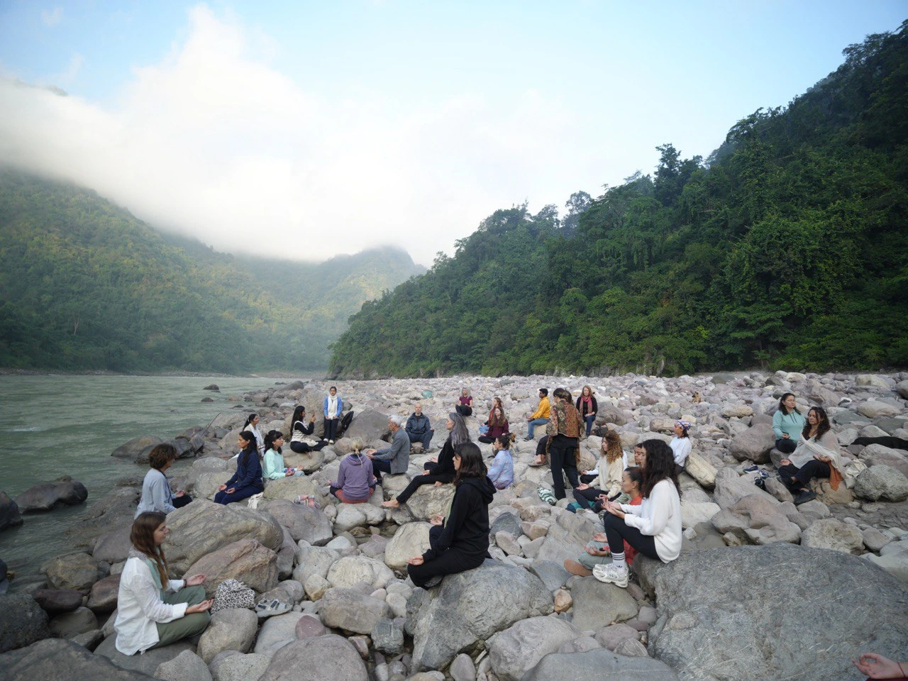 Meditation by Ganges River - Rishikesh Yoga